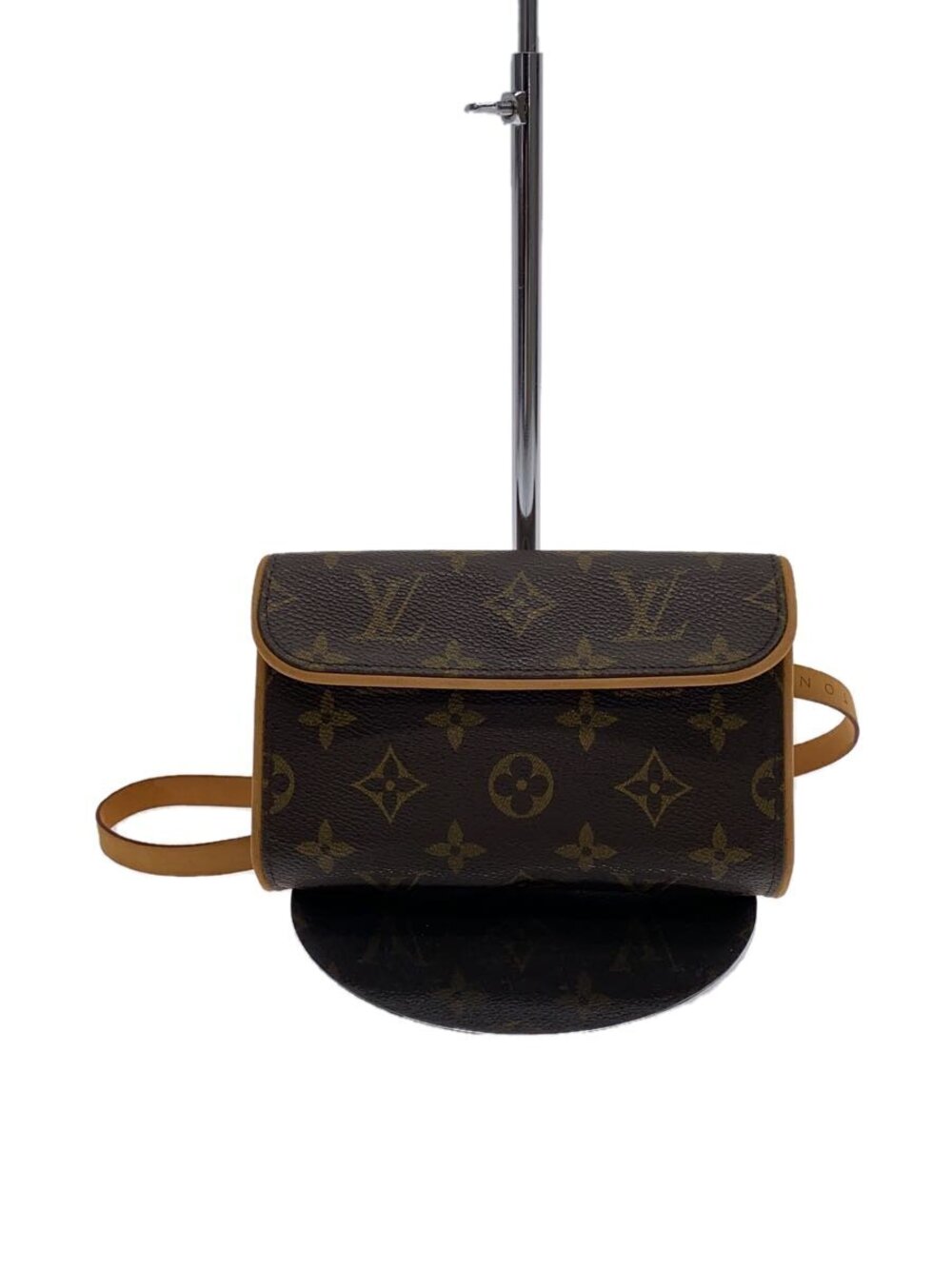 Louis Vuitton Leather Brown All over Pochette Florentine